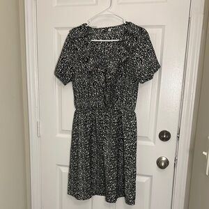 Elegant Black and White Women's Dress